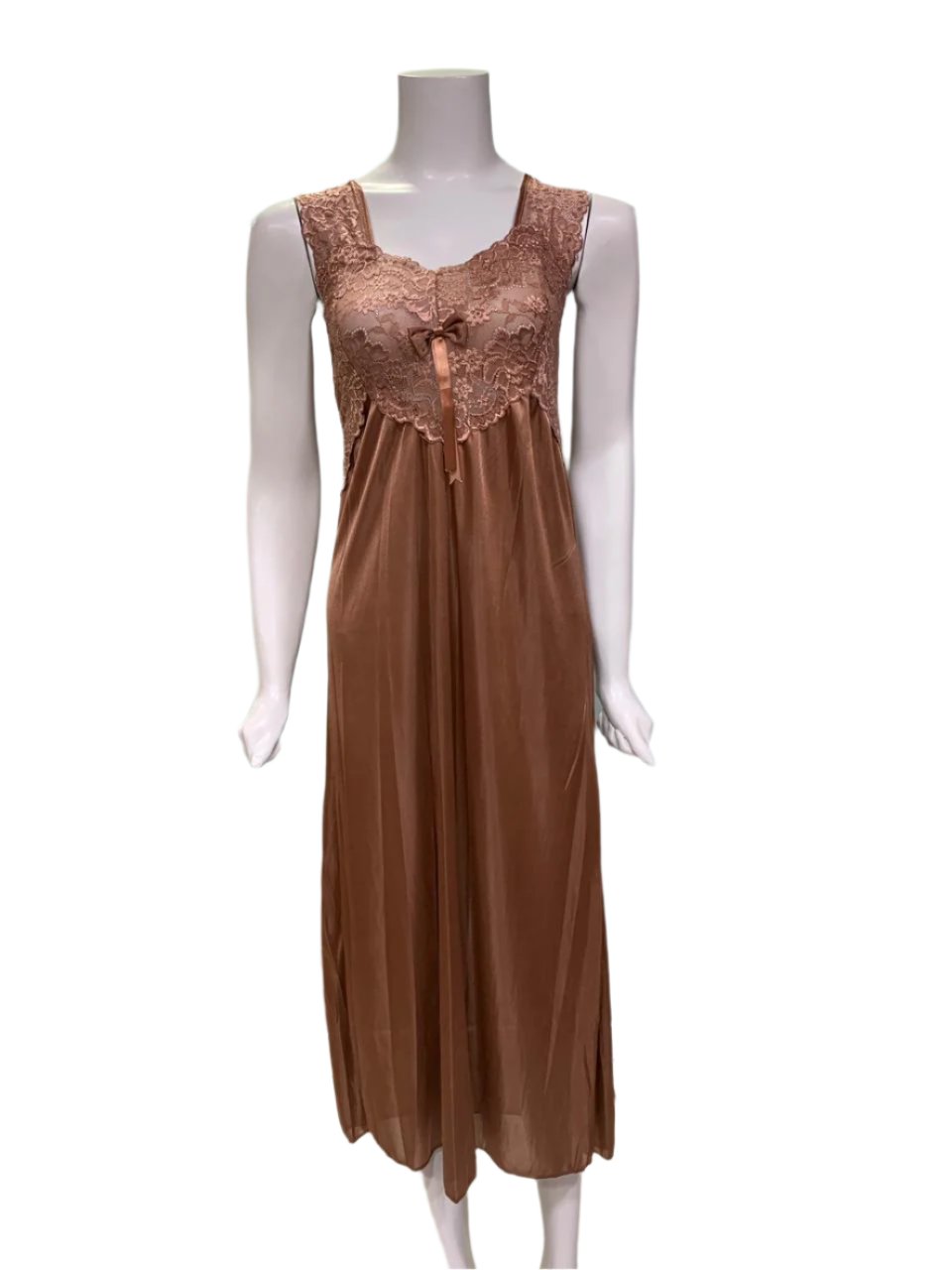 Luxurious Silk Long Nighty with Robe Set