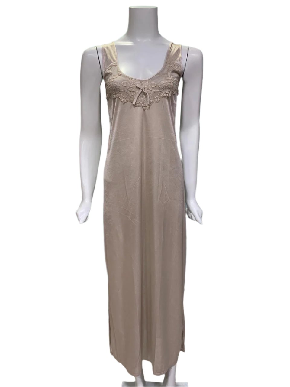 Sleek Elegance Long Nighty with Robe Set