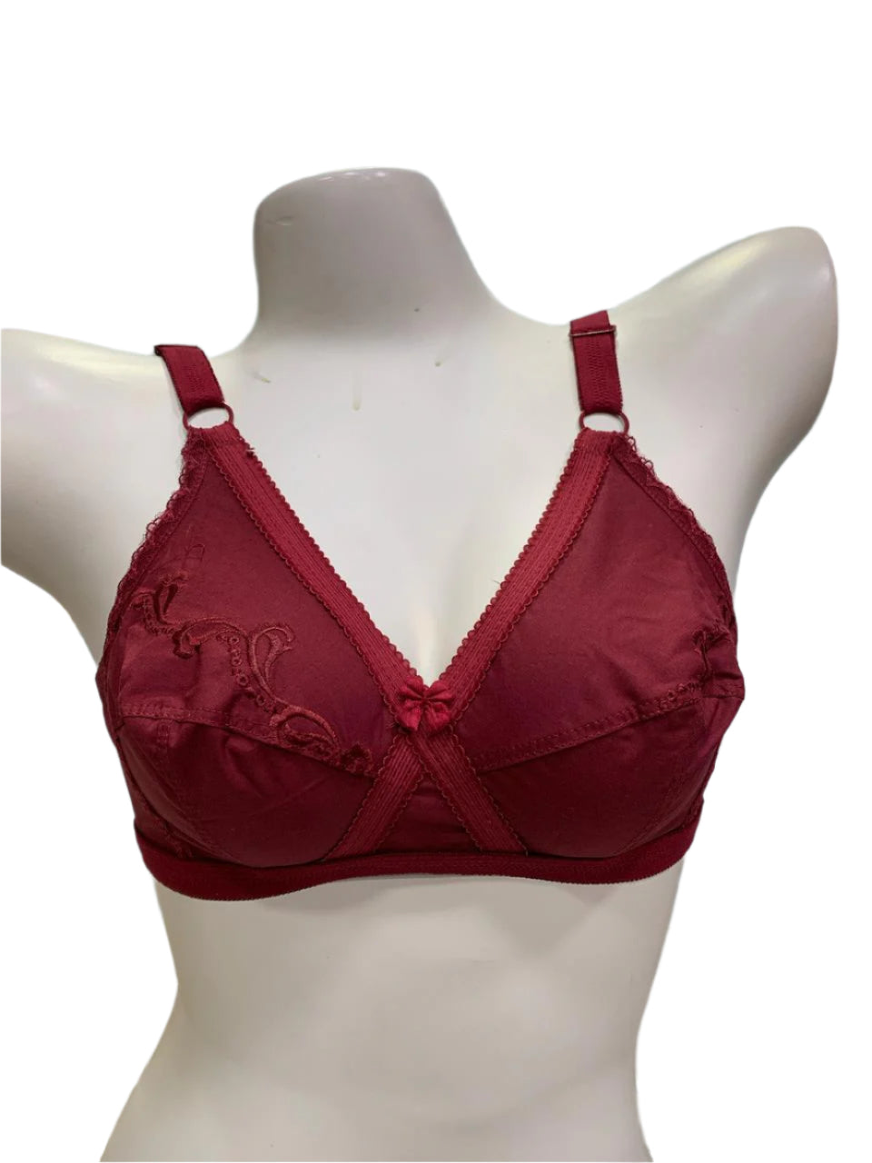 Everyday Comfort Soft Cotton Embroidered Bra
