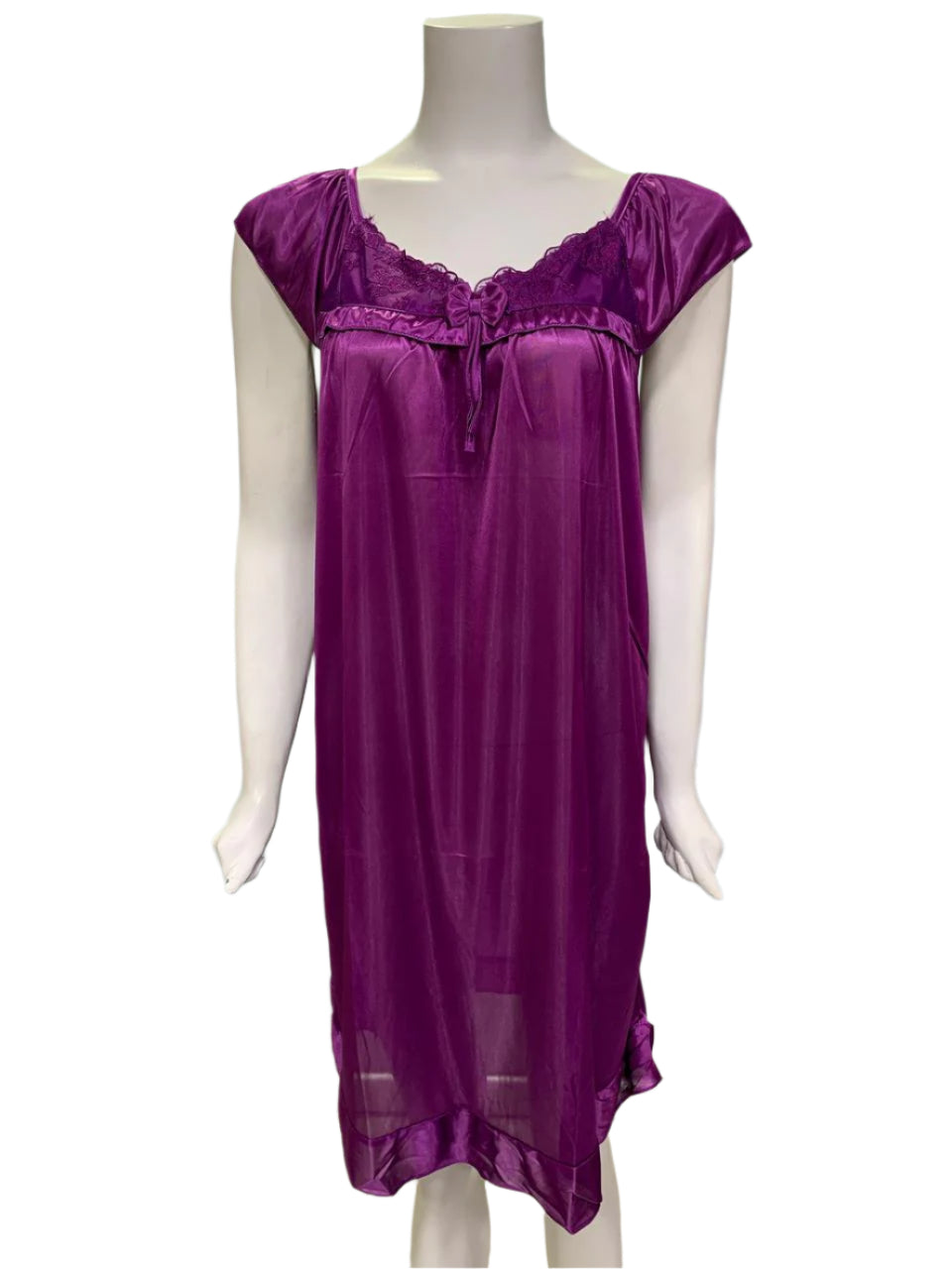 Midnight Grace – Satin Nighty for Women