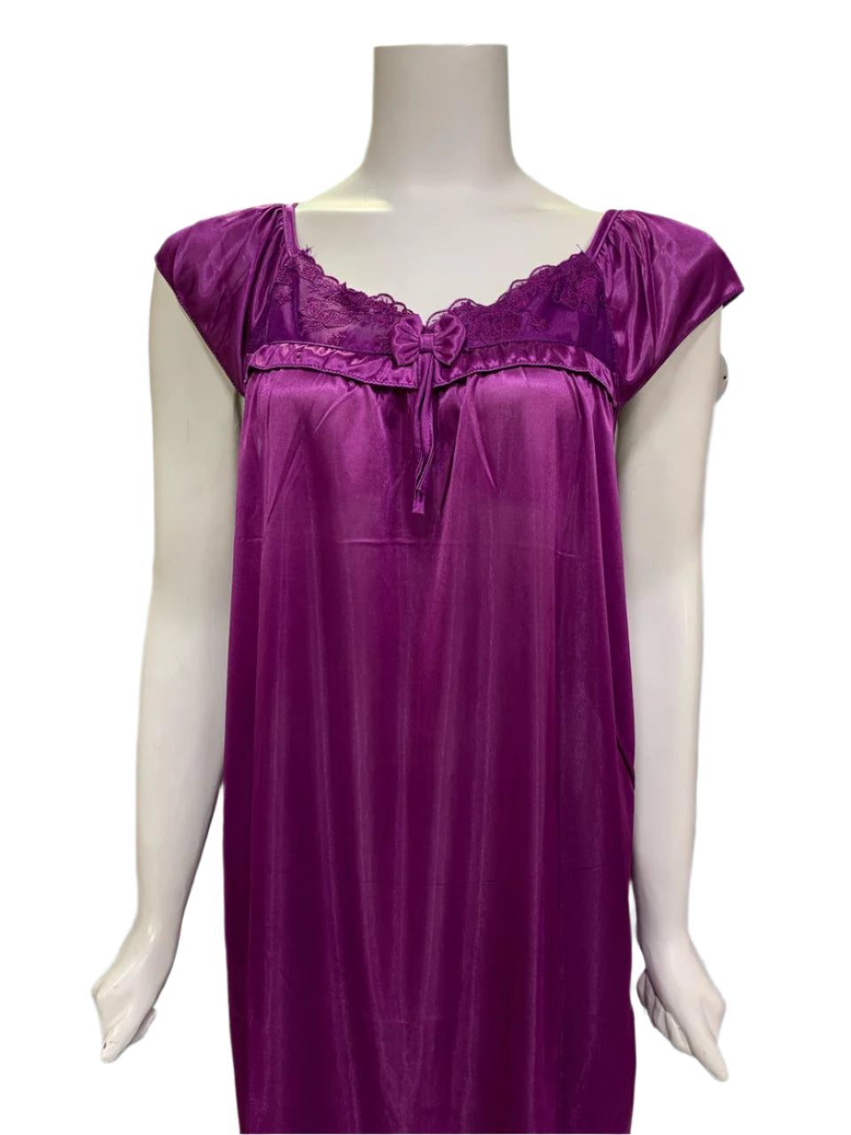 Midnight Grace – Satin Nighty for Women