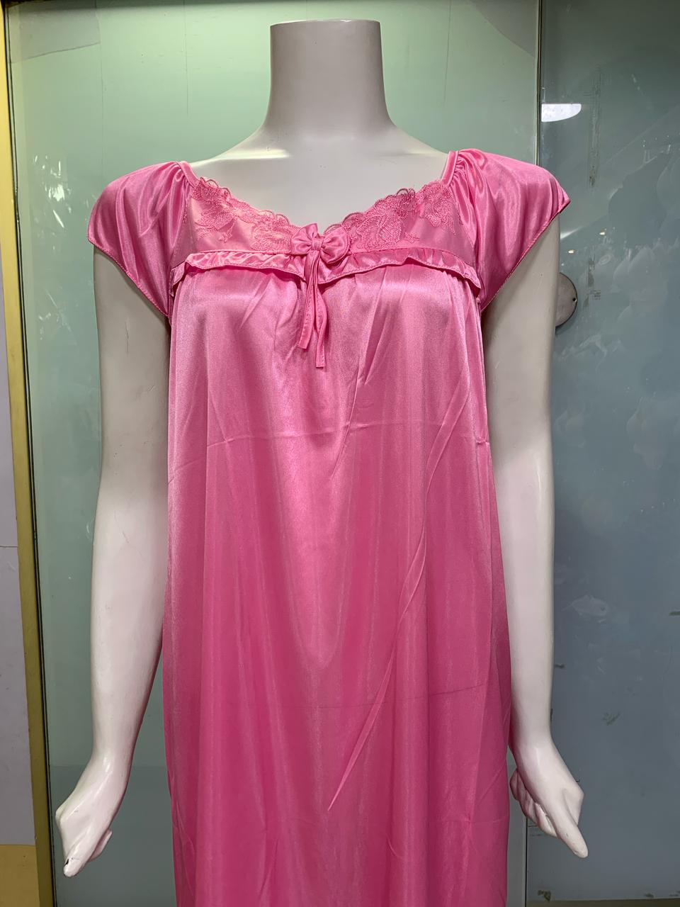 Midnight Grace – Satin Nighty for Women