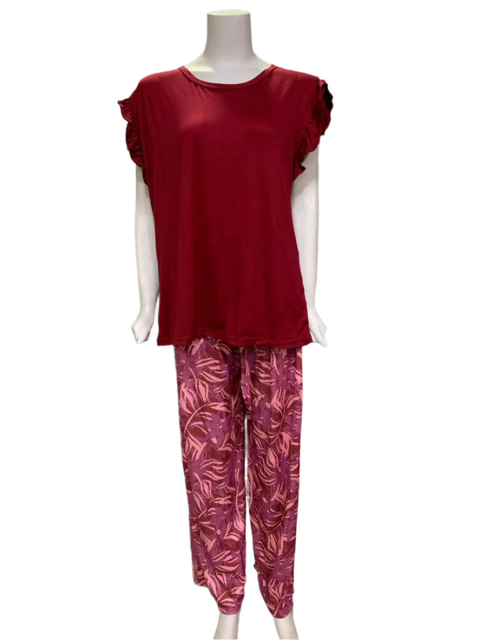 Blossom – Women’s Frill Sleeve Night Suit Set
