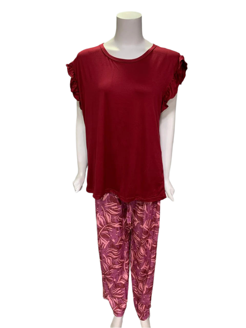 Blossom – Women’s Frill Sleeve Night Suit Set