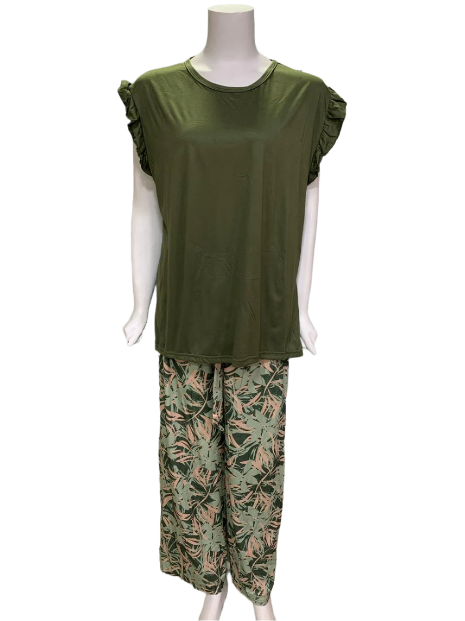 Blossom – Women’s Frill Sleeve Night Suit Set